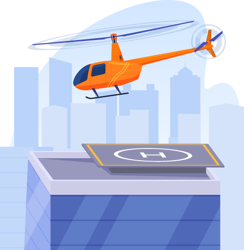 Illustration of helicopter radio operator training