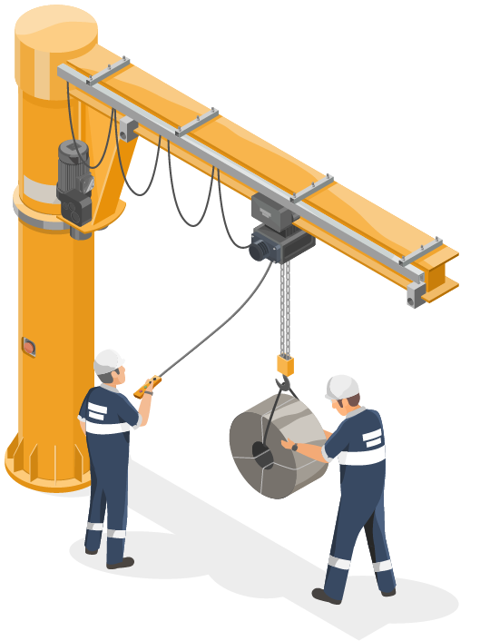 Illustration of banksman lifting operations training